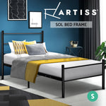 Artiss Metal Single Bed Frame - Black