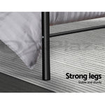 Artiss Metal Single Bed Frame - Black