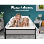 Artiss Metal Single Bed Frame - Black