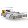 Artiss Double Size Metal Bed Frame - White