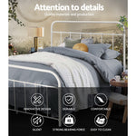Artiss Double Size Metal Bed Frame - White