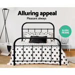 Artiss Metal Bed Frame SINGLE Metal Size Mattress Base Platform Foundation Black