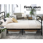 Artiss Metal Bed Frame SINGLE Metal Size Mattress Base Platform Foundation Black