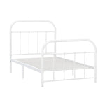 Artiss Metal Single Bed Frame - White