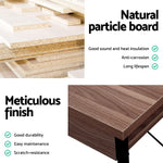 Artiss Metal Desk with Drawer - Walnut 