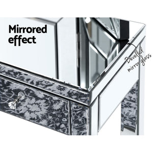 Artiss Mirrored Furniture Dressing Table Dresser Chest of Drawers Mirror Stool