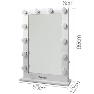 Embellir Make Up Mirror with LED Lights - White