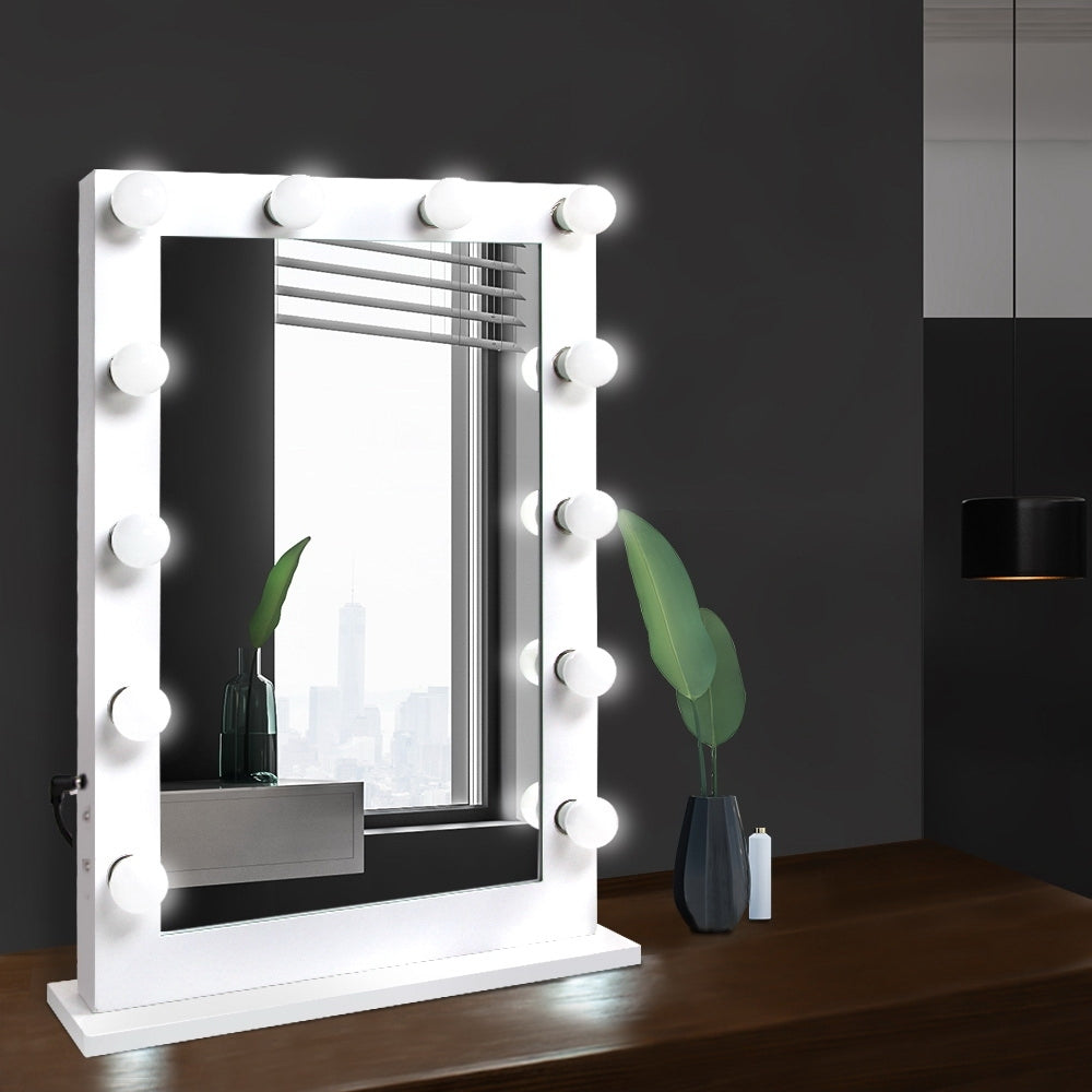 Embellir Make Up Mirror with LED Lights - White