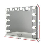 Embellir Make Up Mirror with LED Lights - Silver