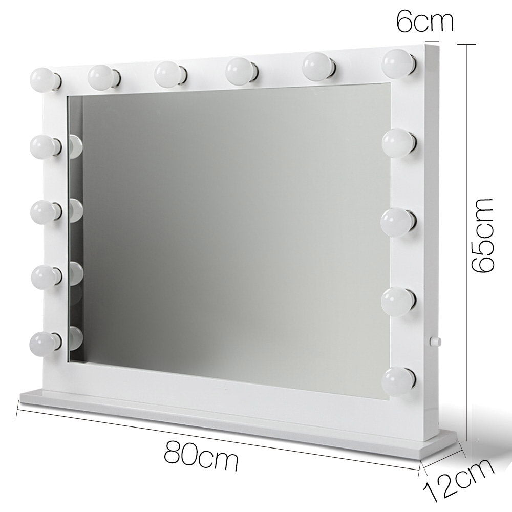 Embellir Make Up Mirror with LED Lights - White