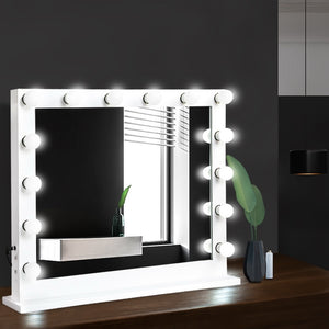 Embellir Make Up Mirror with LED Lights - White