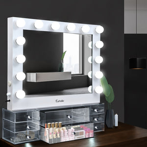 Embellir Hollywood Makeup Mirror With Light Jewellery Cabinet LED Bulbs Mirrors