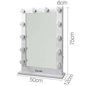 Embellir Make Up Mirror with LED Lights - White