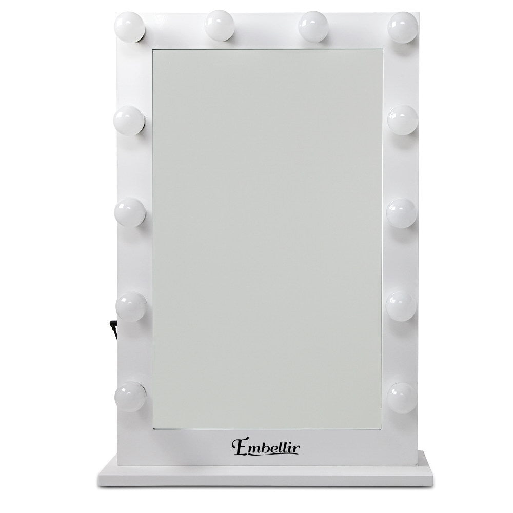 Embellir Make Up Mirror with LED Lights - White