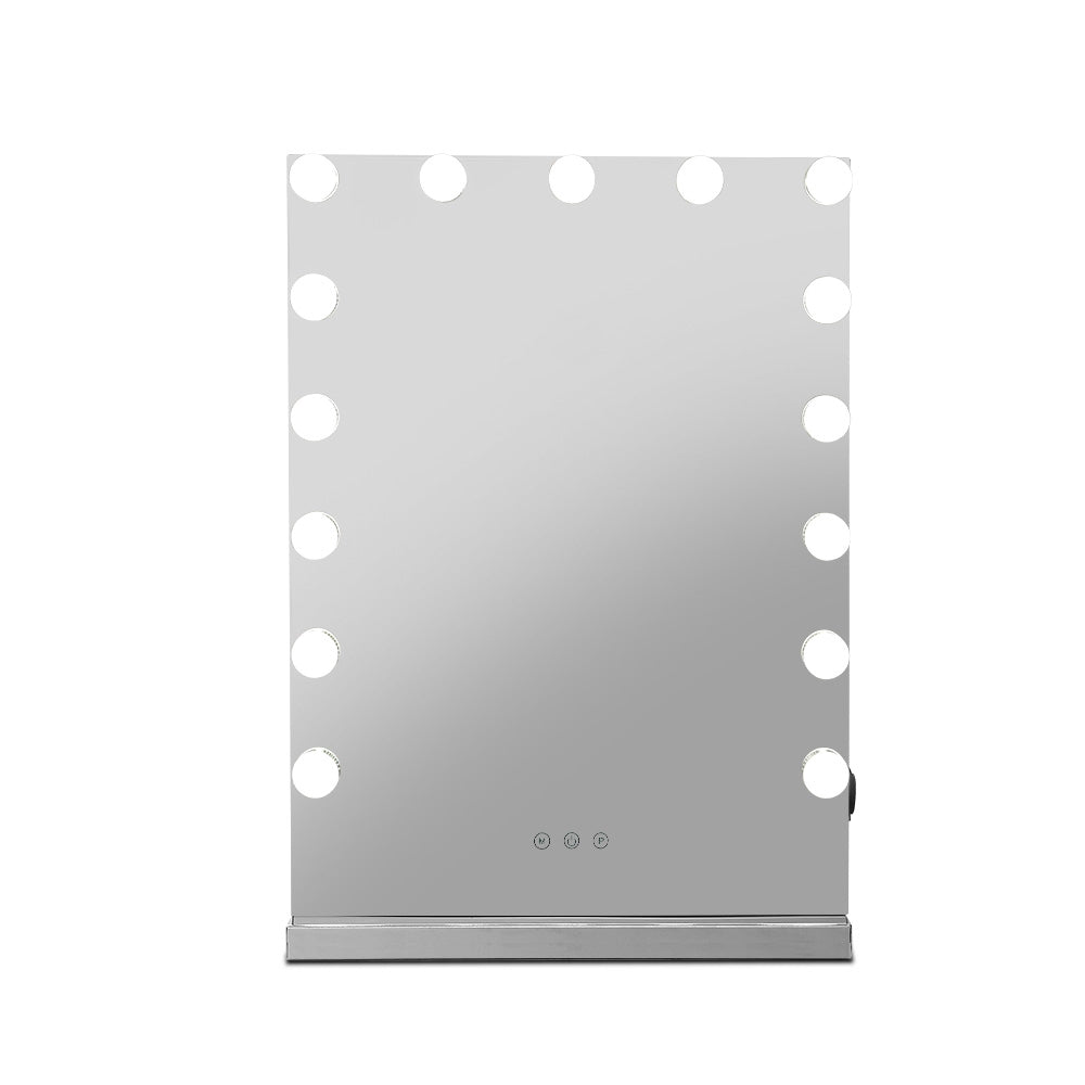 Embellir Hollywood Makeup Mirror With Light 15 LED Bulbs Lighted Frameless