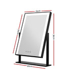 Embellir LED Makeup Mirror Hollywood Standing Mirror Tabletop Vanity Black