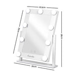 Embellir LED Standing Makeup Mirror - White