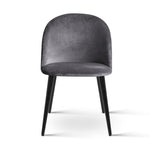 Artiss Velvet Modern Dining Chair - Dark Grey