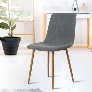 Artiss 4X Collins Dining Chairs - Dark Grey
