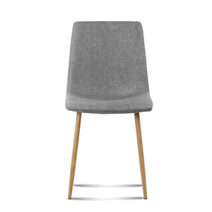 Artiss 4X Collins Dining Chairs - Light Grey
