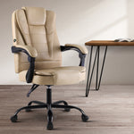 Artiss Massage Office Chair Gaming Chair Recliner Computer Chairs Khaki