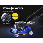 Lawn Mower 17" Petrol Powered Hand Push Engine Lawnmower Catch 4Stroke