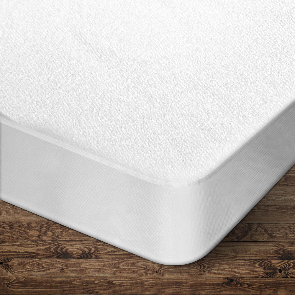 Giselle Bedding Double Size Terry Cotton Mattress Protector 