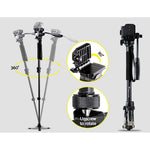 Weifeng Extendable Portable Camera Monopod Tripod - Black