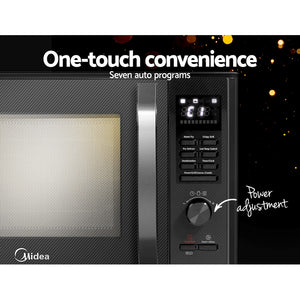 Midea 30L 2300W Electric Grill Convection Microwave Oven Benchtop Black