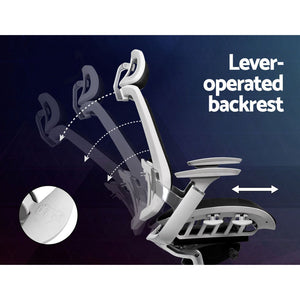 Artiss Office Chair Gaming Chair Computer Chairs Mesh Net Aluminium Alloy Black