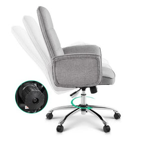 Fabric Office Desk Chair - Grey