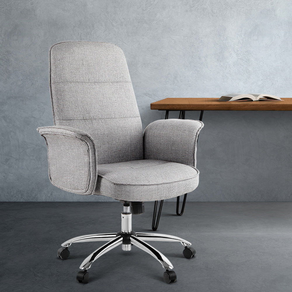 Fabric Office Desk Chair - Grey