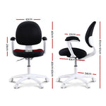 Artiss Kids Study Chair Child Children Desk Chair Table Chairs Footrest Black