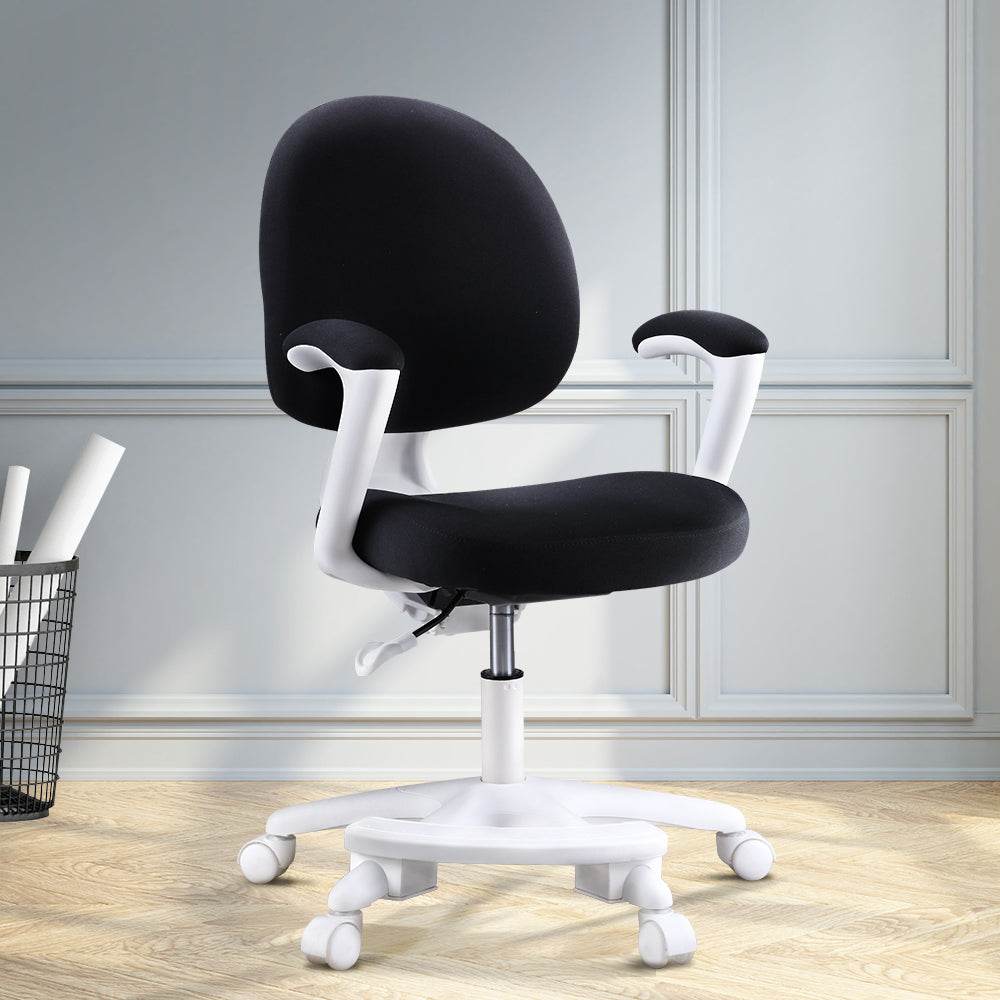Artiss Kids Study Chair Child Children Desk Chair Table Chairs Footrest Black