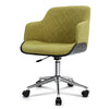 Artiss Wooden Office Chair Computer Gaming Chairs Executive Fabric Green