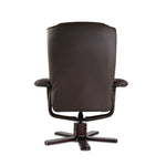 Artiss PU Leather Wood Armchair Recliner - Chocolate