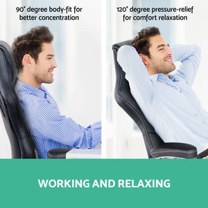 PU Leather Racing Style Office Desk Chair - Black & Grey