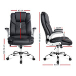 PU Leather Executive Office Desk Chair - Black