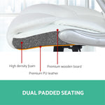 PU Leather Executive Office Desk Chair - White