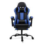 Gaming Office Chair Computer Seating Racer Black and Blue