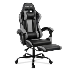 Gaming Office Chair Computer Seating Racer Black and Grey