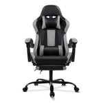 Gaming Office Chair Computer Seating Racer Black and Grey