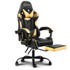 Artiss Office Chair Gaming Chair Computer Chairs Recliner PU Leather Seat Armrest Footrest Black Golden