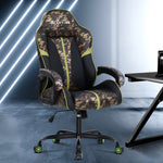 Artiss Gaming Office Chair Computer Chairs Leather Seat Racing Racer Meeting Chair Green Camouflage