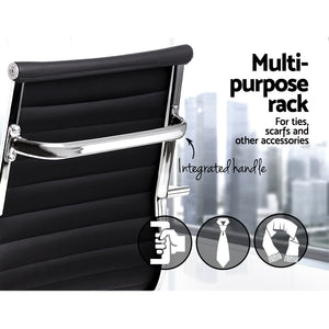Artiss Office Chair Veer Drafting Stool Mesh Chairs Armrest Standing Desk Black