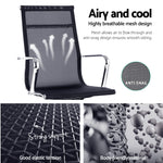 Artiss Mesh Reclining Armchair - Black