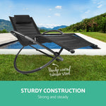 Gardeon Zero Gravity Rocking Chair Beach Lounge Outdoor Recliner Folding Patio