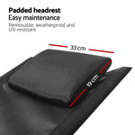 Gardeon Portable Reclining Lounge Chair - Black