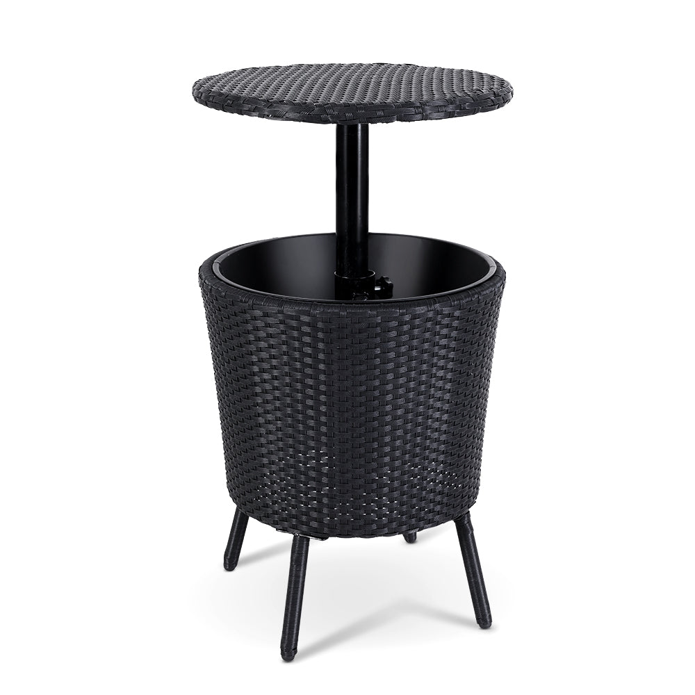 Bar Table Outdoor Setting Cooler Ice Bucket Storage Box Coffee Side Tables Party Pool Patio