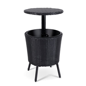 Bar Table Outdoor Setting Cooler Ice Bucket Storage Box Coffee Side Tables Party Pool Patio